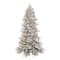 7.5ft. Pre-Lit Flocked Royal Majestic Artificial Christmas Tree, Multicolored Lights
